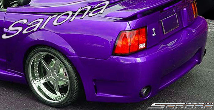 Custom Ford Mustang  Coupe & Convertible Rear Bumper (1999 - 2004) - $596.00 (Part #FD-009-RB)